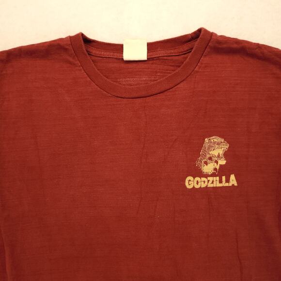 Godzilla Casual Short Sleeve Graphic T Shirt Adult Mens Size Medium M Red - Picture 1 of 9